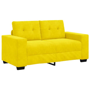 Σετ Καναπέ 3 pcs Κίτρινο 221 x 80 x 80 εκ Βελούδο - Pakobazaar