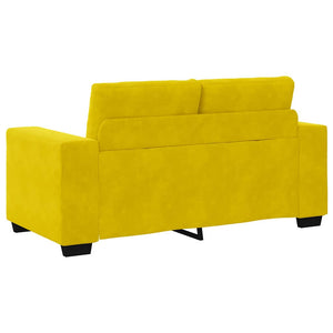 Σετ Καναπέ 3 pcs Κίτρινο 221 x 80 x 80 εκ Βελούδο - Pakobazaar