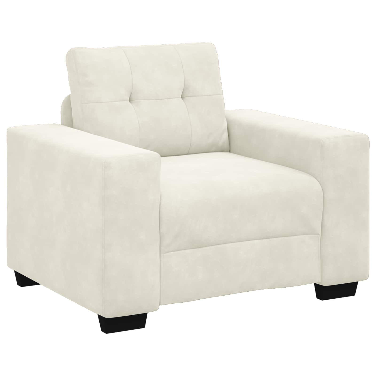 Σετ Καναπέ 3 pcs Κρεμ 221 x 80 x 80 εκ Βελούδο - Pakobazaar
