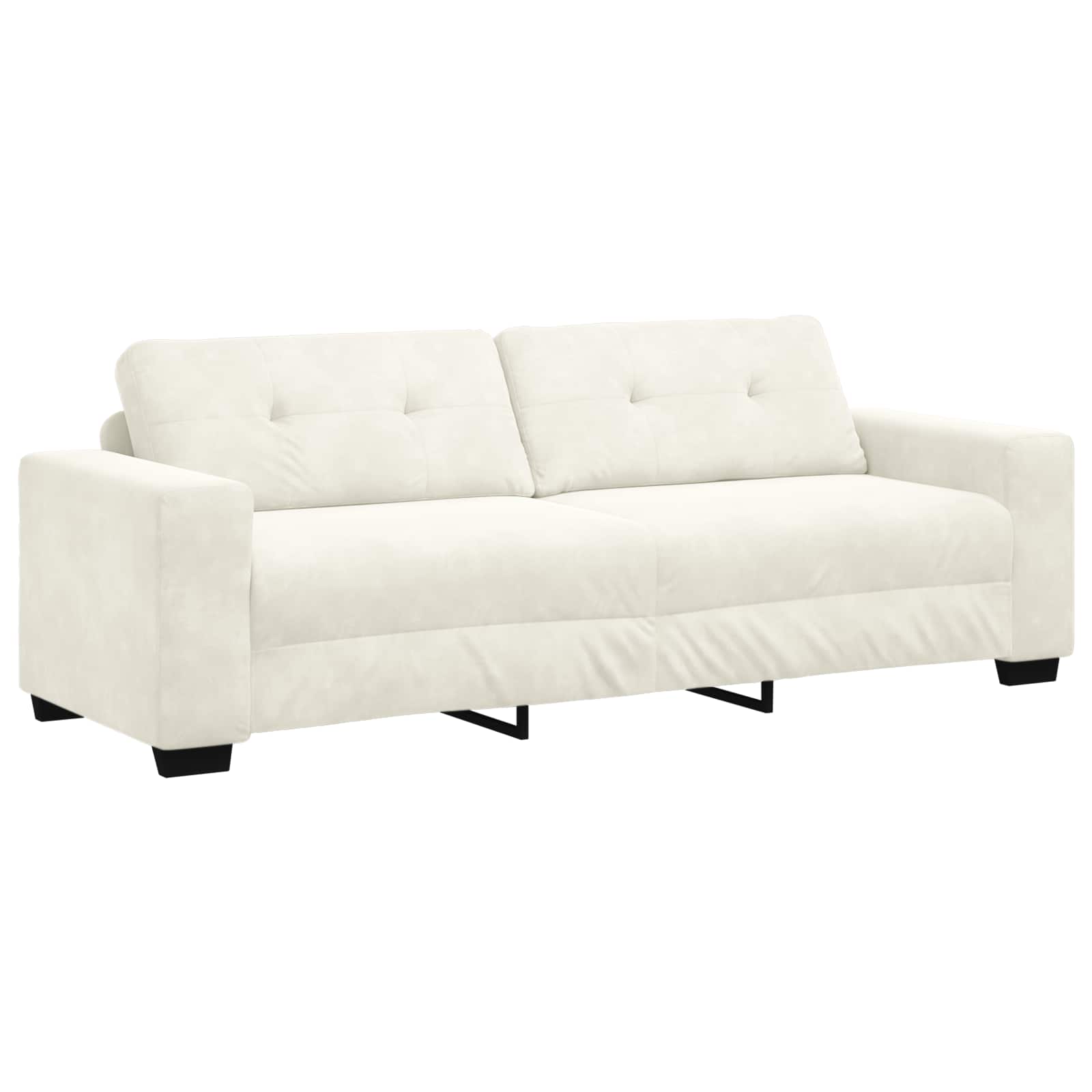 Σετ Καναπέ 3 pcs Κρεμ 221 x 80 x 80 εκ Βελούδο - Pakobazaar