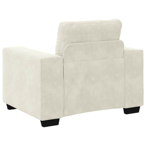 Σετ Καναπέ 3 pcs Κρεμ 221 x 80 x 80 εκ Βελούδο - Pakobazaar