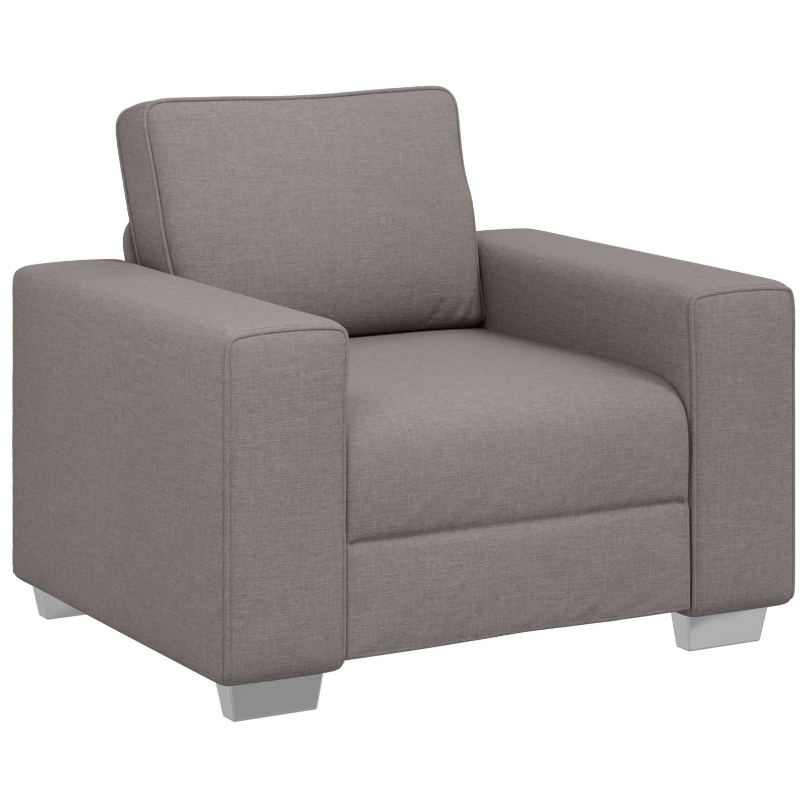 Καναπές 3 pcs Taupe 219 x 80 x 82 εκ Ύφασμα μείγματος λινών