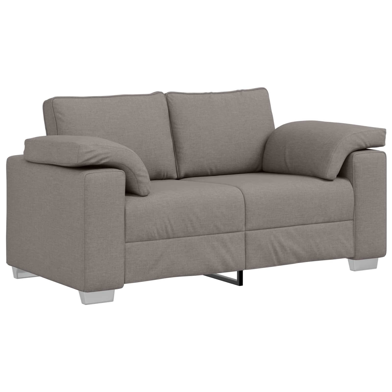 Καναπές 3 pcs Taupe 219 x 80 x 82 εκ Ύφασμα μείγματος λινών