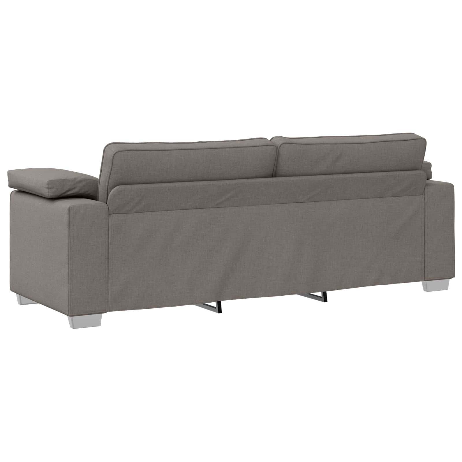 Καναπές 3 pcs Taupe 219 x 80 x 82 εκ Ύφασμα μείγματος λινών
