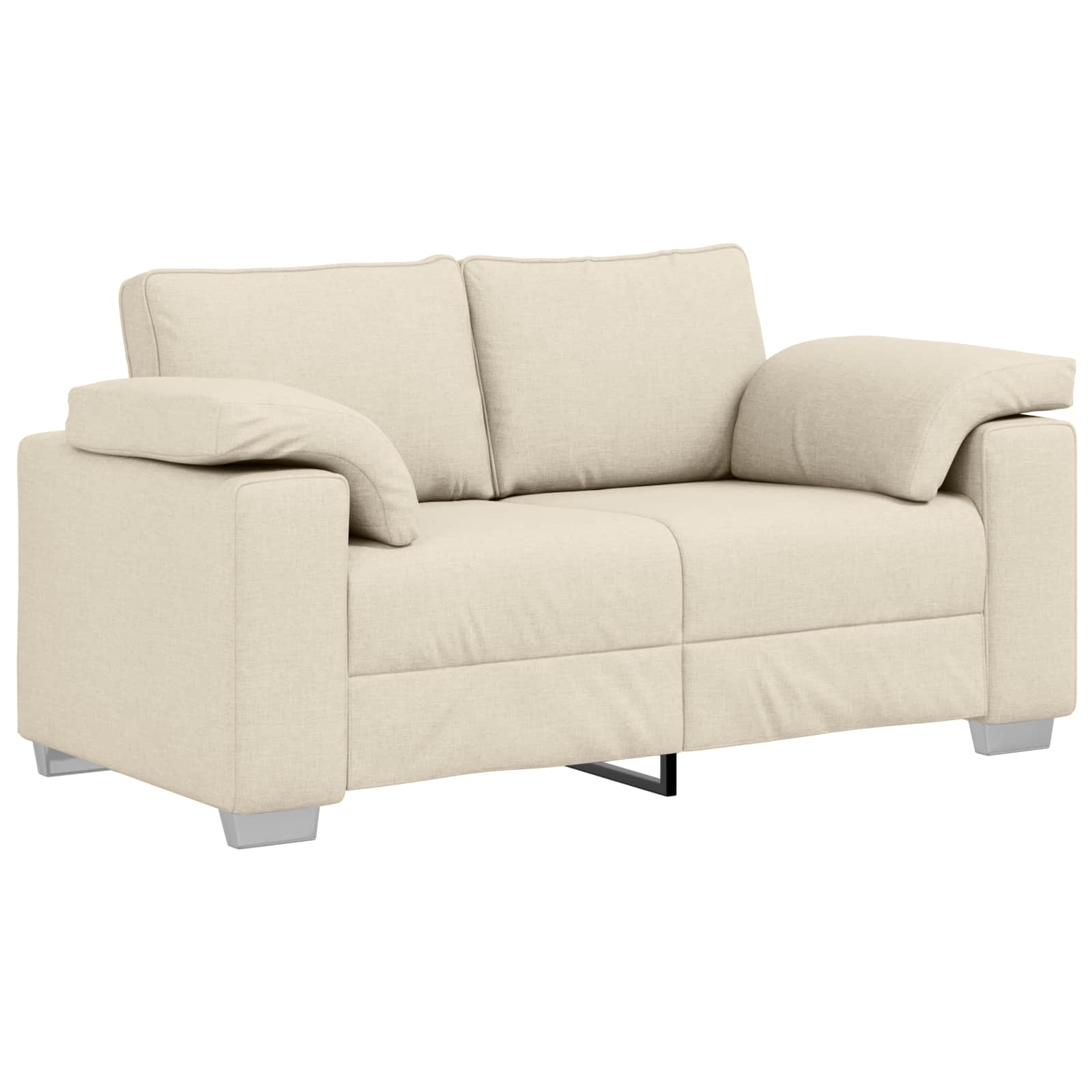 Καναπές 2 pcs Καφέ 219 x 80 x 82 εκ ύφασμα