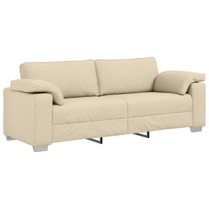 Καναπές 2 pcs Κρεμ 219 x 80 x 82 εκ ύφασμα - Pakobazaar