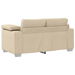 Καναπές 2 pcs Κρεμ 219 x 80 x 82 εκ ύφασμα - Pakobazaar