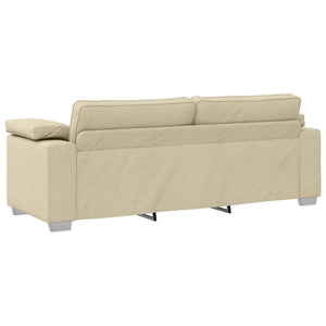 Καναπές 2 pcs Κρεμ 219 x 80 x 82 εκ ύφασμα - Pakobazaar