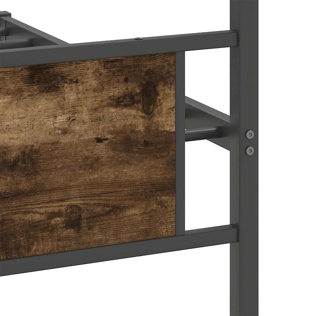 Πλαίσιο Κρεβατιού Χωρ. Στρώμα Καπνιστή Δρυς 100x190 εκ Επ. Ξύλο