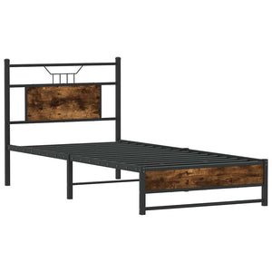 Πλαίσιο Κρεβ. Χωρ. Στρώμα Καπνιστή Δρυς 90x200 εκ. Επεξ. Ξύλο - Pakobazaar