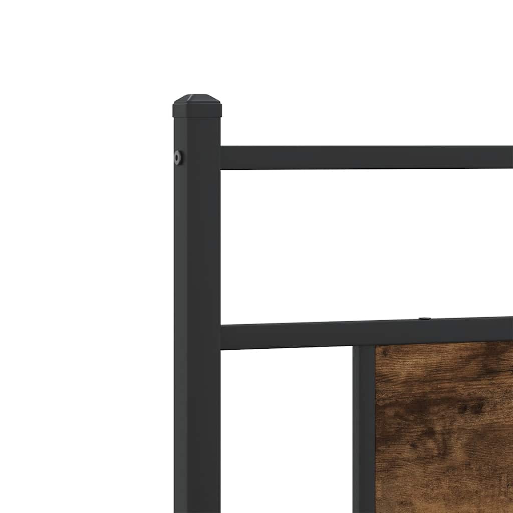 Πλαίσιο Κρεβ. Χωρ. Στρώμα Καπνιστή Δρυς 90x200 εκ. Επεξ. Ξύλο