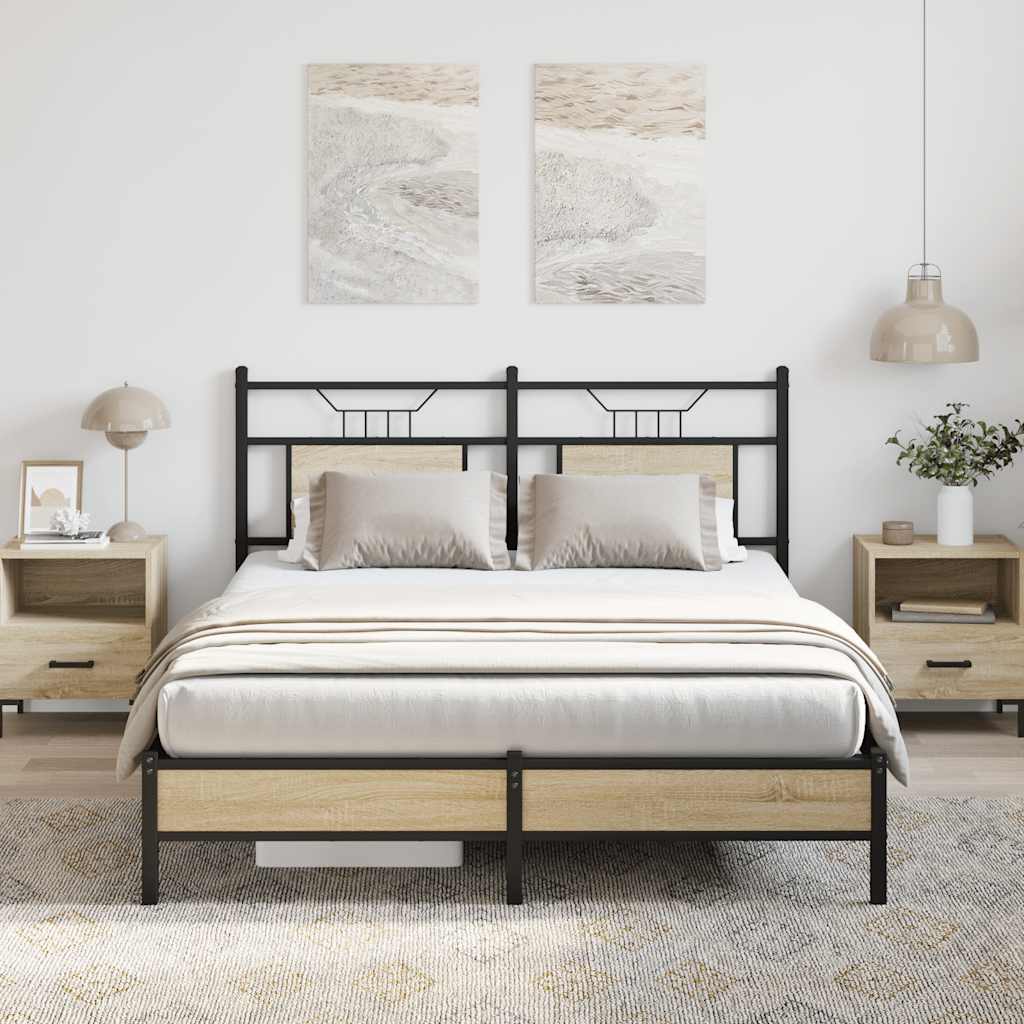 Πλαίσιο Κρεβατιού Χωρ. Στρώμα Sonoma Δρυς 150x200εκ. Επ. Ξύλο