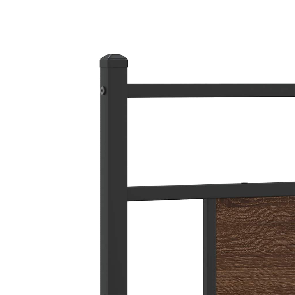 Πλαίσιο Κρεβ. Χωρ. Στρώμα Καφέ Δρυς 80x200 εκ. Επεξ. Ξύλο