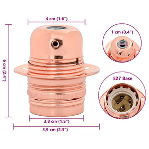Λαμπτήρες 2 τεμάχια Rose Gold E27 - Pakobazaar