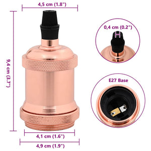 Λαμπτήρες 2 τεμάχια Rose Gold E27 - Pakobazaar