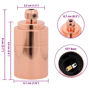 Λαμπτήρες 2 τεμάχια Rose Gold E27 - Pakobazaar