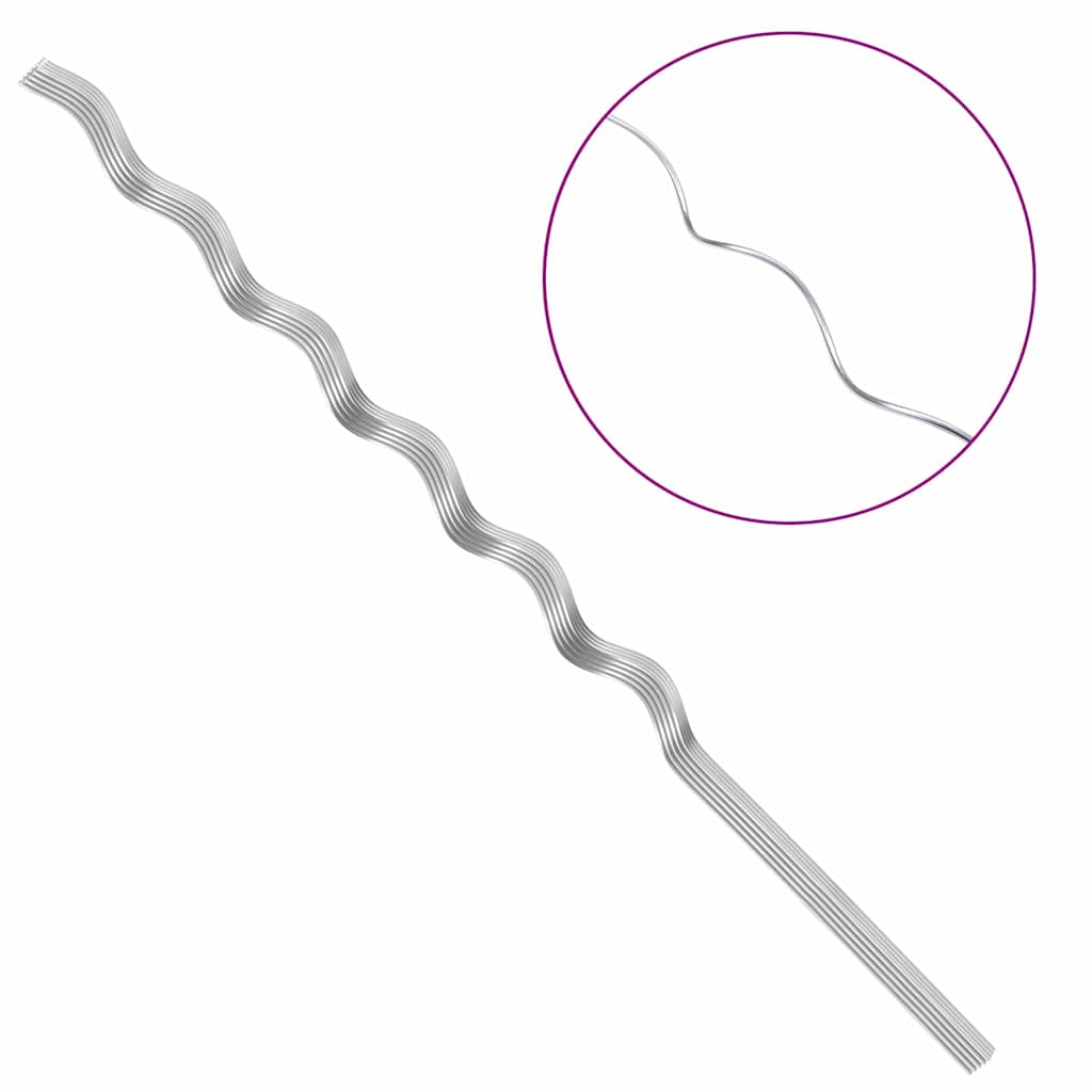 Στήριξη φυτού 20 pcs Ασημί 150 x 0,6 x 0,6 εκ Ατσάλι