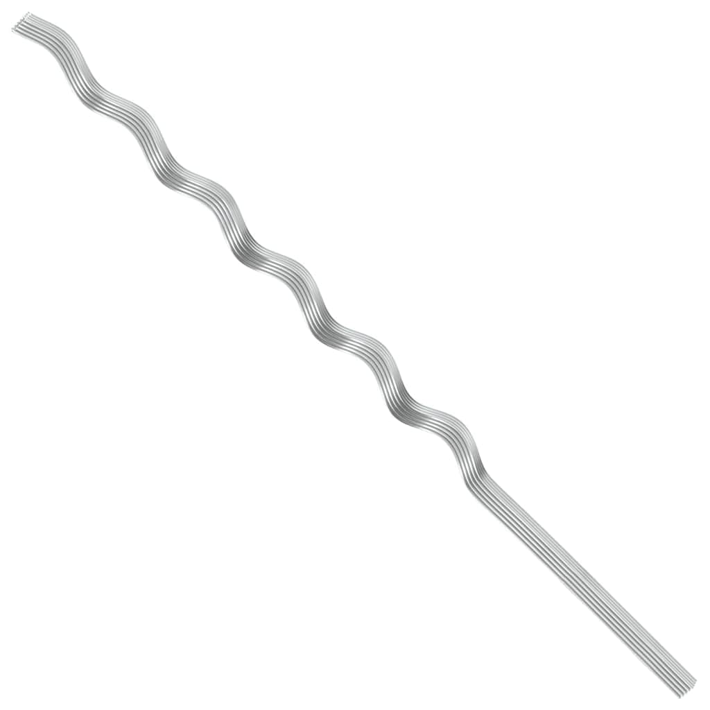 Στήριξη φυτού 20 pcs Ασημί 150 x 0,6 x 0,6 εκ Ατσάλι