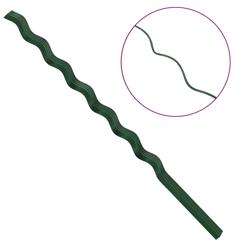 Στήριξη φυτού 50 pcs Πράσινο 170 x 0,6 x 0,6 εκ Ατσάλι