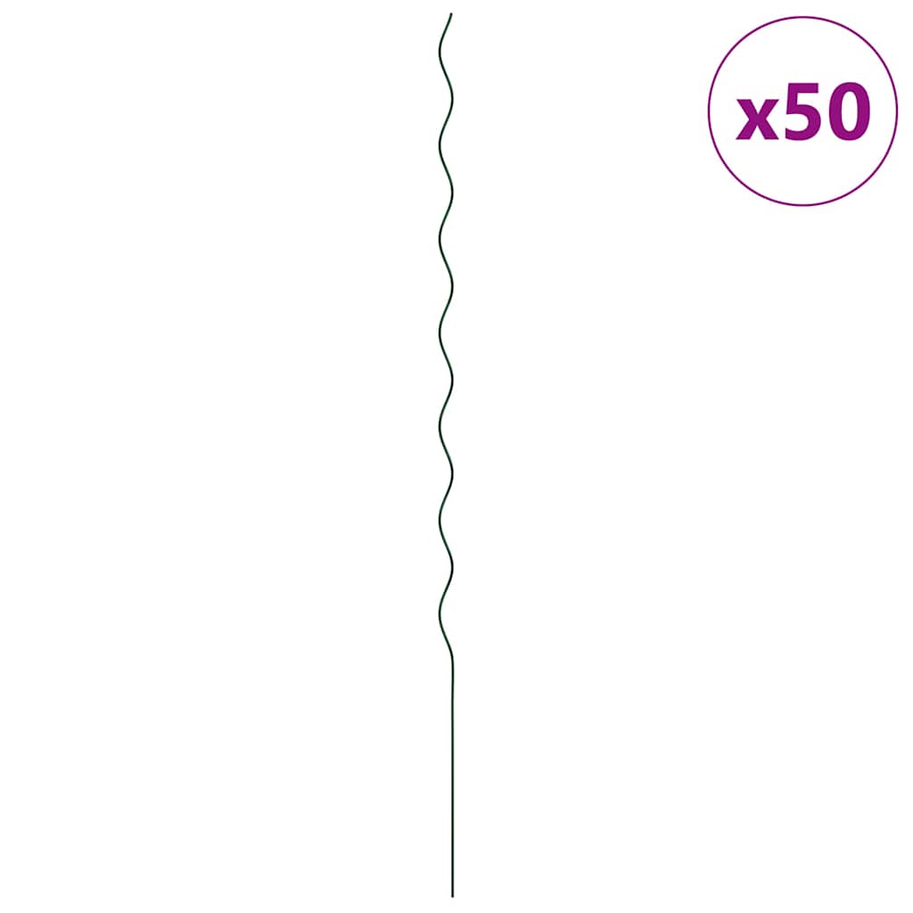 Στήριξη φυτού 50 pcs Πράσινο 170 x 0,6 x 0,6 εκ Ατσάλι