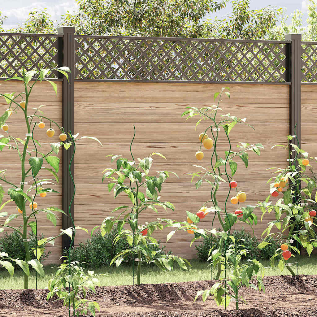 Στήριξη φυτού 5 pcs Πράσινο 110 x 0.6 x 0.6 εκ Ατσάλι