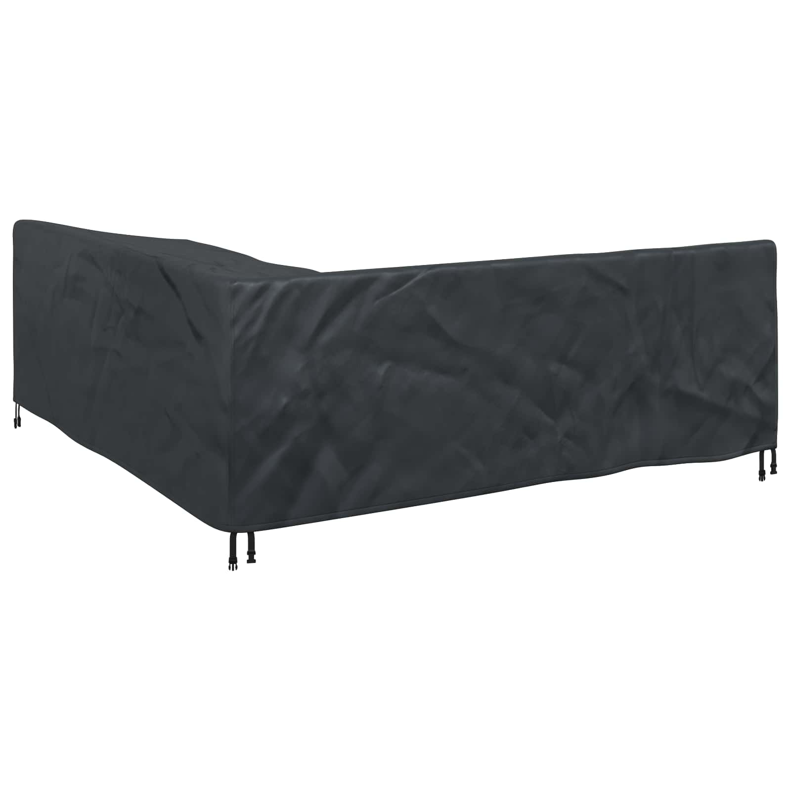Κάλυμμα επίπλων Μαύρο 220 x 220 x 80 εκ. Ύφασμα Oxford 210D - Pakobazaar
