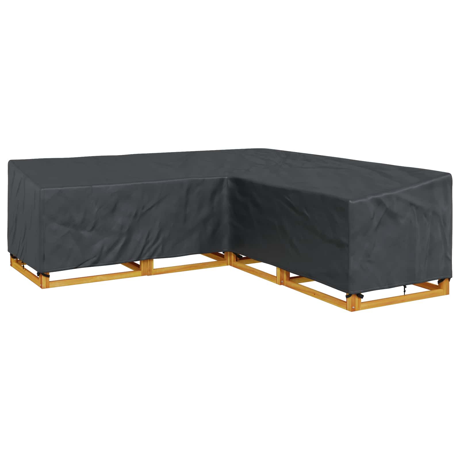 Κάλυμμα επίπλων Μαύρο 270 x 270 x 80 εκ. Ύφασμα Oxford 420D - Pakobazaar