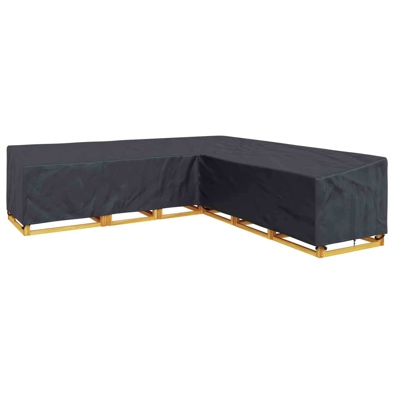 Κάλυμμα επίπλων Μαύρο 325 x 325 x 80 εκ. Ύφασμα Oxford 420D - Pakobazaar
