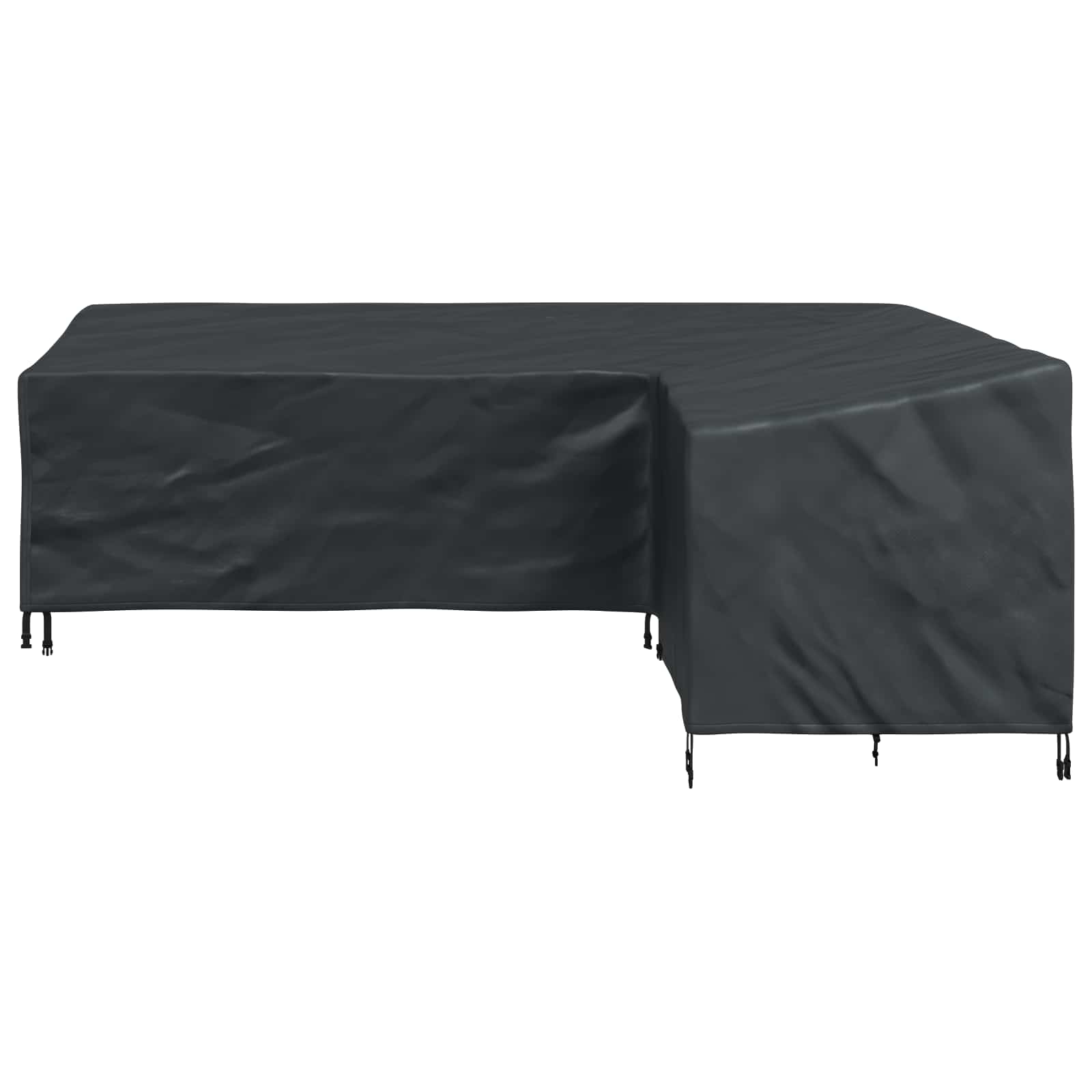 Κάλυμμα επίπλων Μαύρο 250 x 180 x 80 εκ. Ύφασμα Oxford 210D - Pakobazaar
