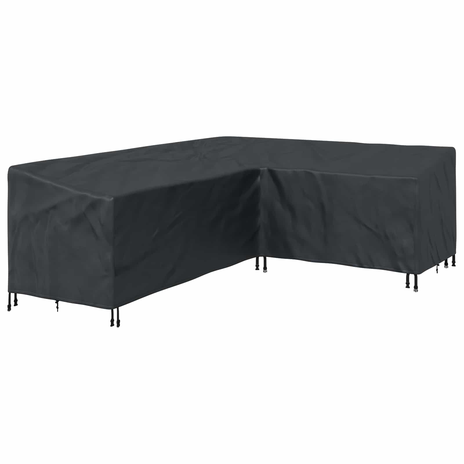 Κάλυμμα επίπλων Μαύρο 250 x 180 x 80 εκ. Ύφασμα Oxford 600D - Pakobazaar