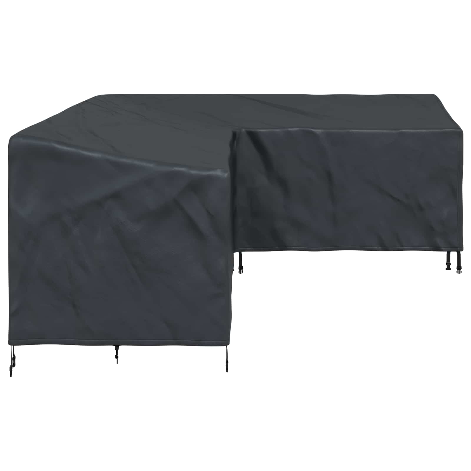 Κάλυμμα επίπλων Μαύρο 250 x 180 x 80 εκ. Ύφασμα Oxford 600D - Pakobazaar