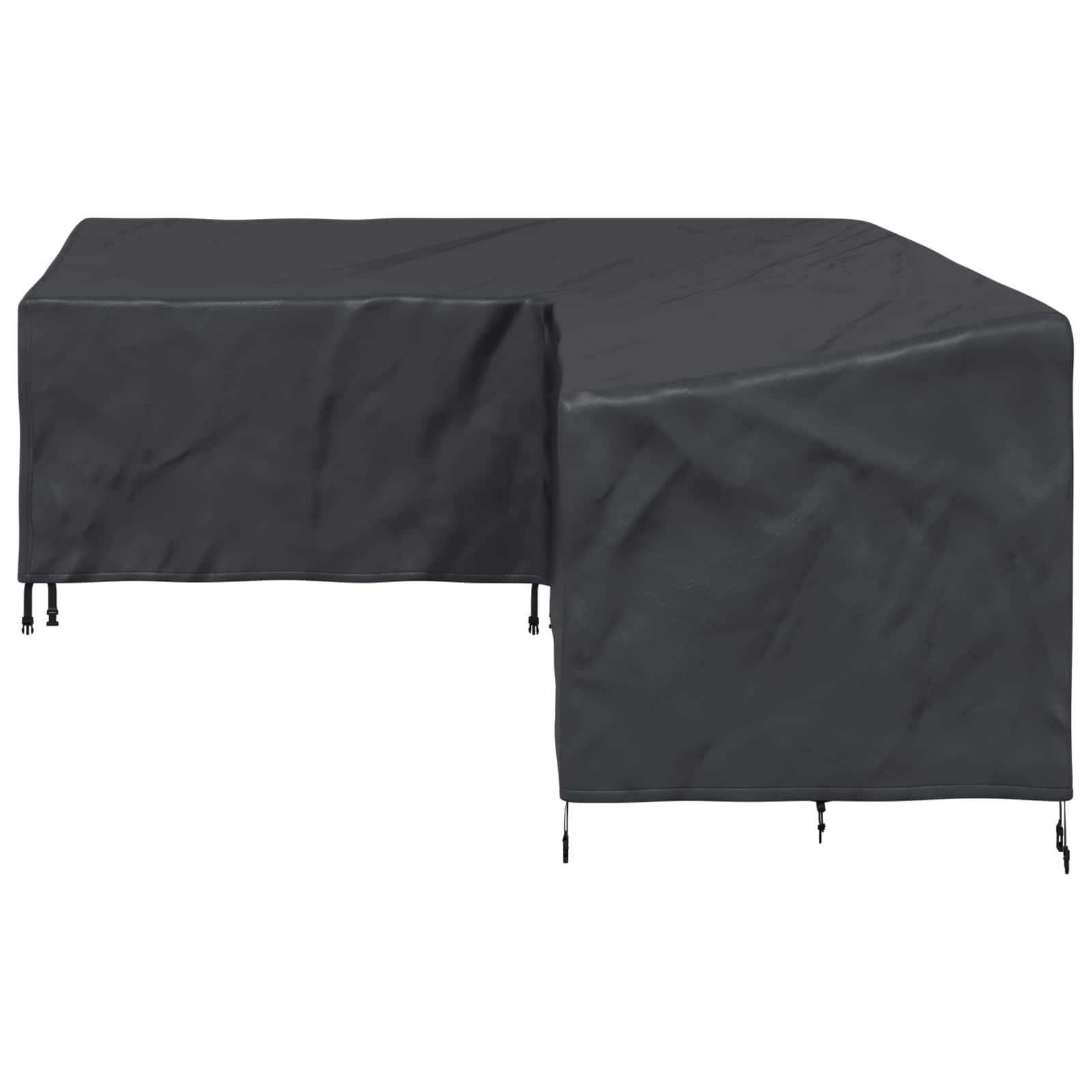 Κάλυμμα επίπλων Μαύρο 250 x 180 x 80 εκ. Ύφασμα Oxford 420D - Pakobazaar