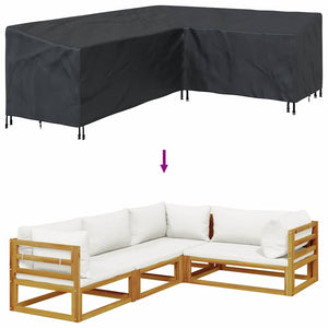 Κάλυμμα επίπλων 260 x 210 x 80 cm Ύφασμα Oxford 600D Σχήμα L