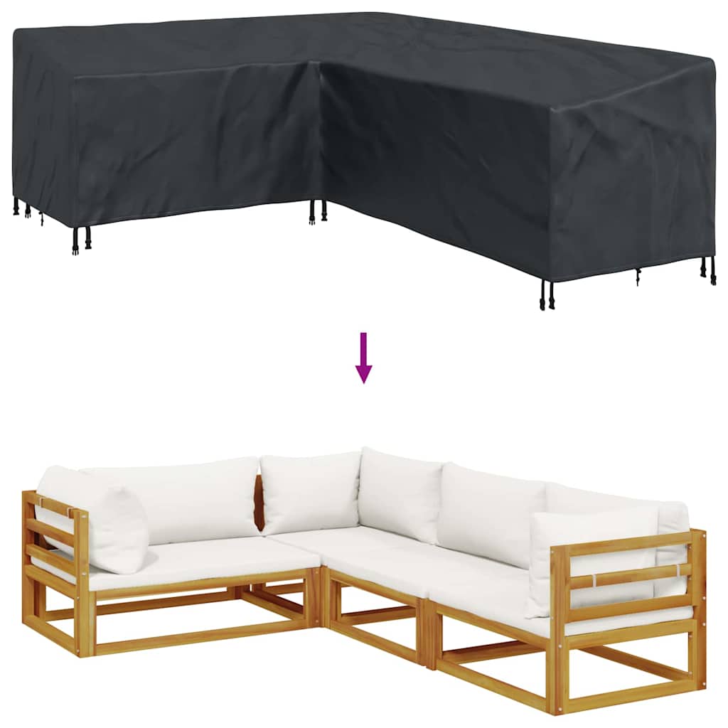 Κάλυμμα επίπλων Μαύρο 260 x 210 x 80 cm Ύφασμα Oxford 600D - Pakobazaar