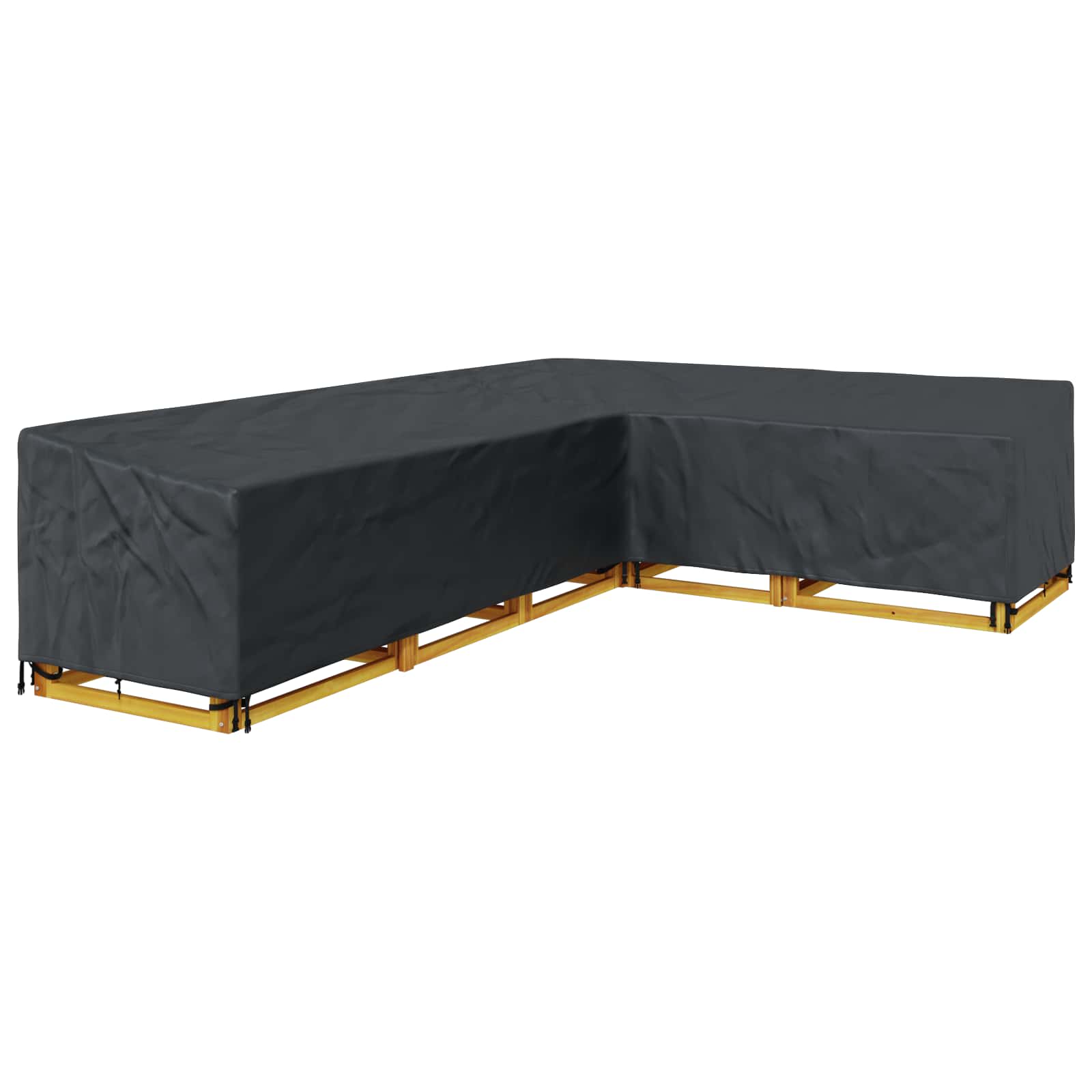 Κάλυμμα επίπλων Μαύρο 355 x 275 x 80 εκ. Ύφασμα Oxford 420D - Pakobazaar