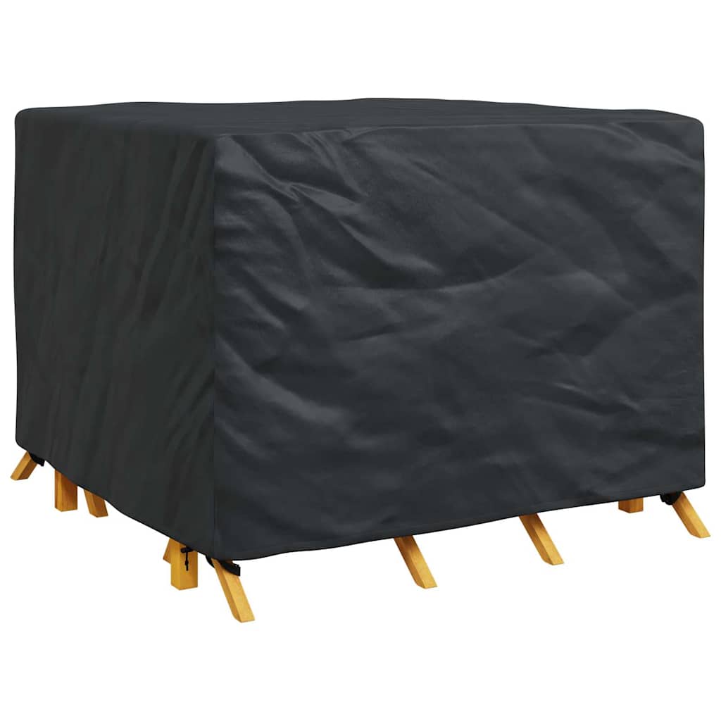 Κάλυμμα επίπλων Μονόχρωμο Μαύρο 125 x 125 x 74 cm ύφασμα - Pakobazaar