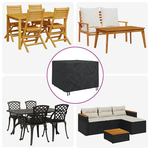 Κάλυμμα επίπλων Μαύρο 135 x 135 x 90 cm Υφασμα Oxford 600D