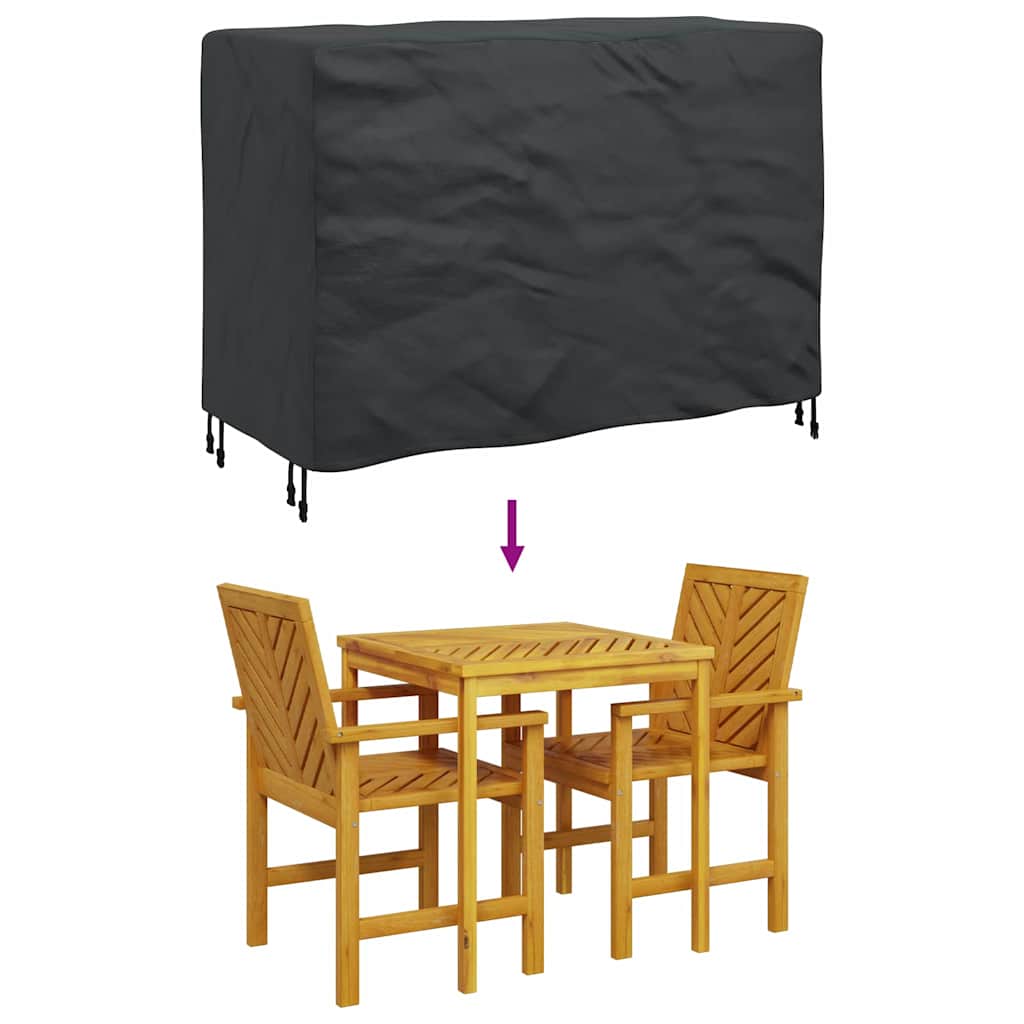 Κάλυμμα επίπλων Μονόχρωμο Μαύρο 130 x 80 x 70 εκ. 210D