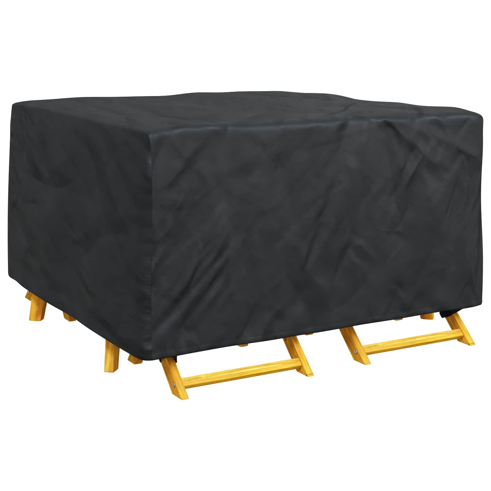 Κάλυμμα επίπλων Μονόχρωμο Μαύρο 150 x 150 x 75 cm 600D