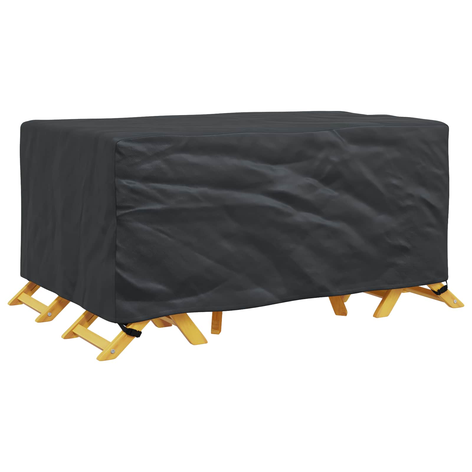 Κάλυμμα επίπλων Μονόχρωμο Μαύρο 170 x 100 x 70 εκ. 600D