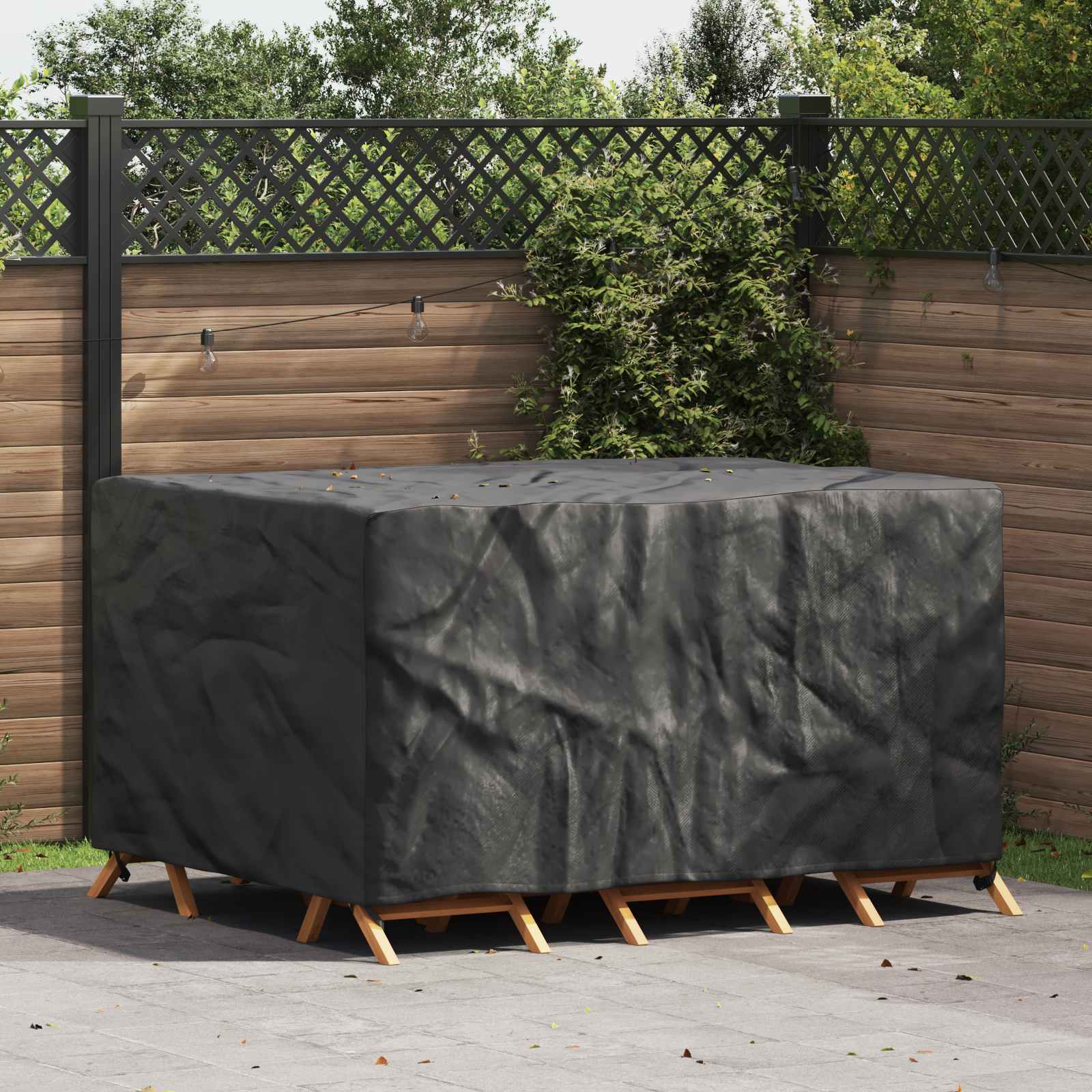 Κάλυμμα επίπλων Μονόχρωμο Μαύρο 180 x 120 x 74 εκ. 420D - Pakobazaar