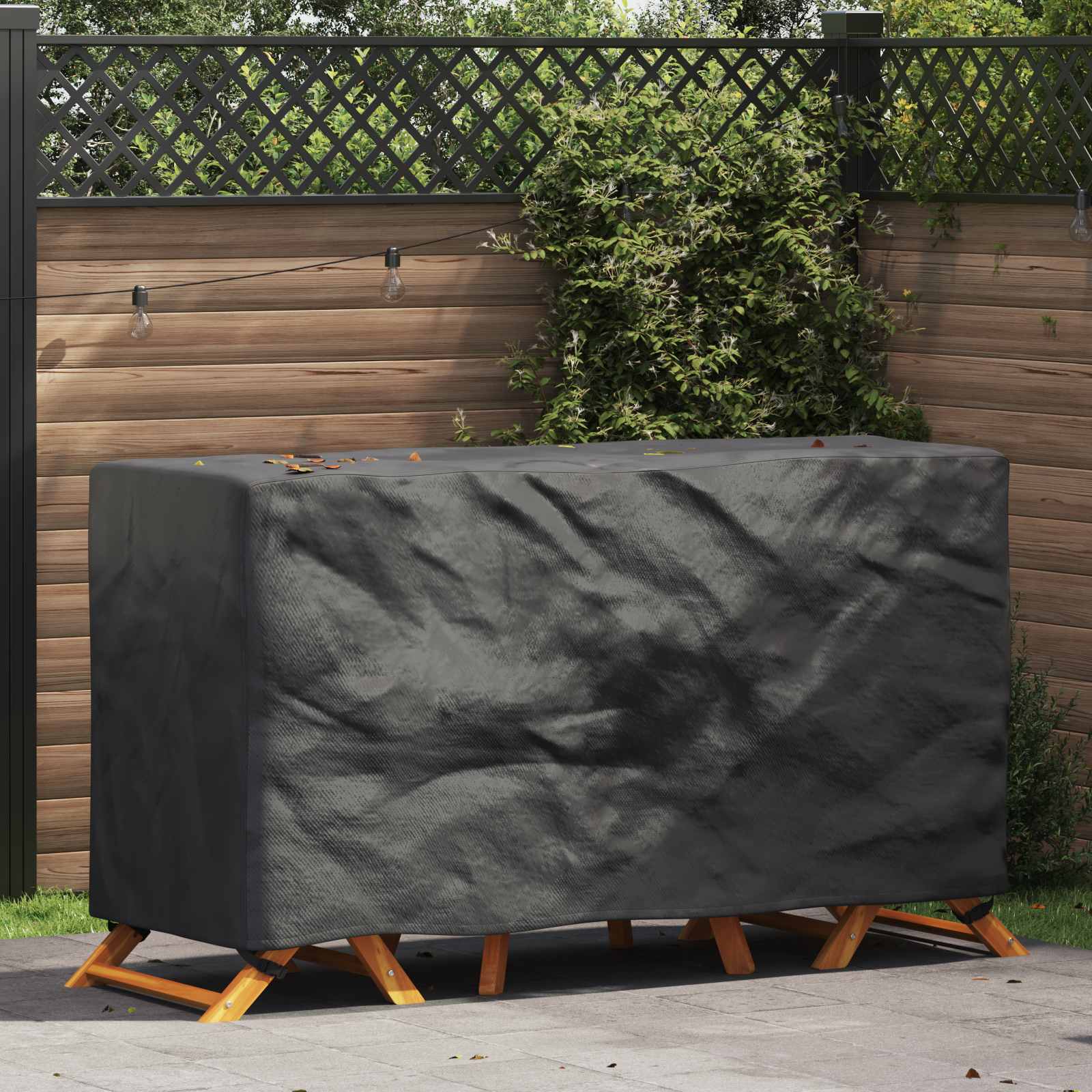 Κάλυμμα επίπλων Μονόχρωμο Μαύρο 180 x 70 x 90 cm 600D - Pakobazaar