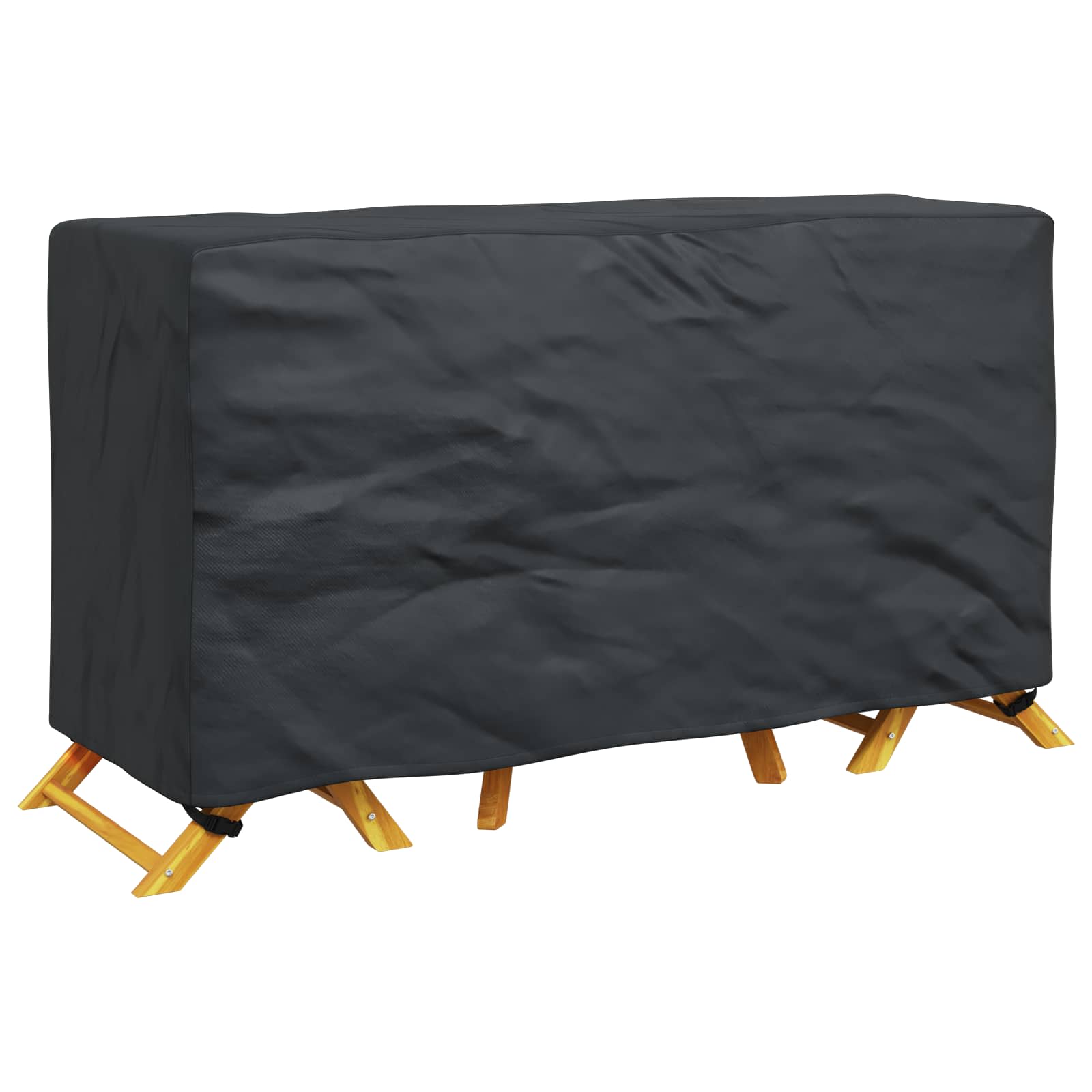 Κάλυμμα επίπλων Μονόχρωμο Μαύρο 180 x 70 x 90 cm 600D - Pakobazaar