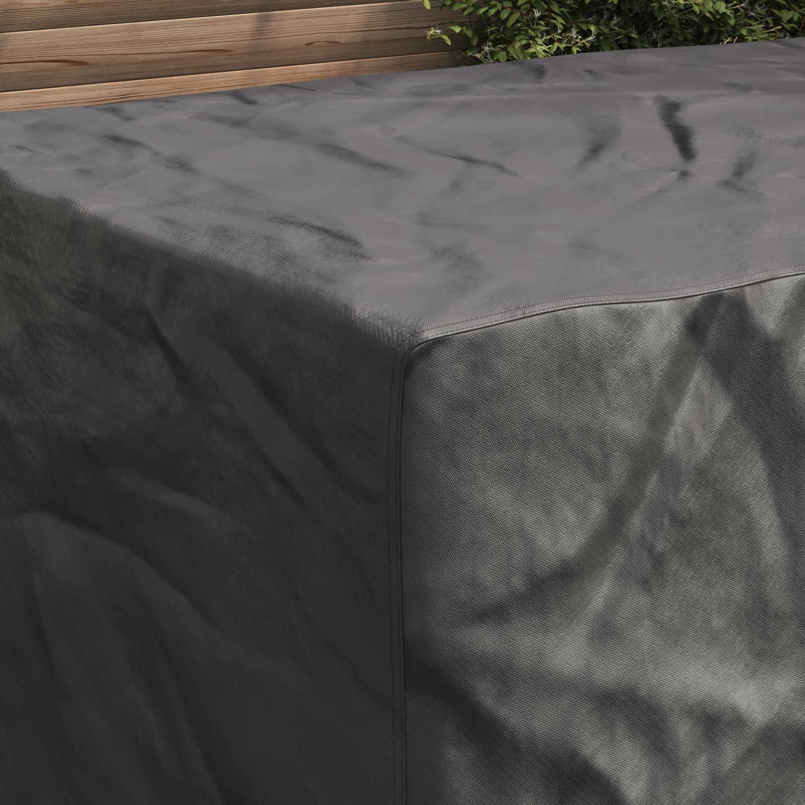 Κάλυμμα επίπλων Μονόχρωμο Μαύρο 180 x 150 x 85 εκ. 210D