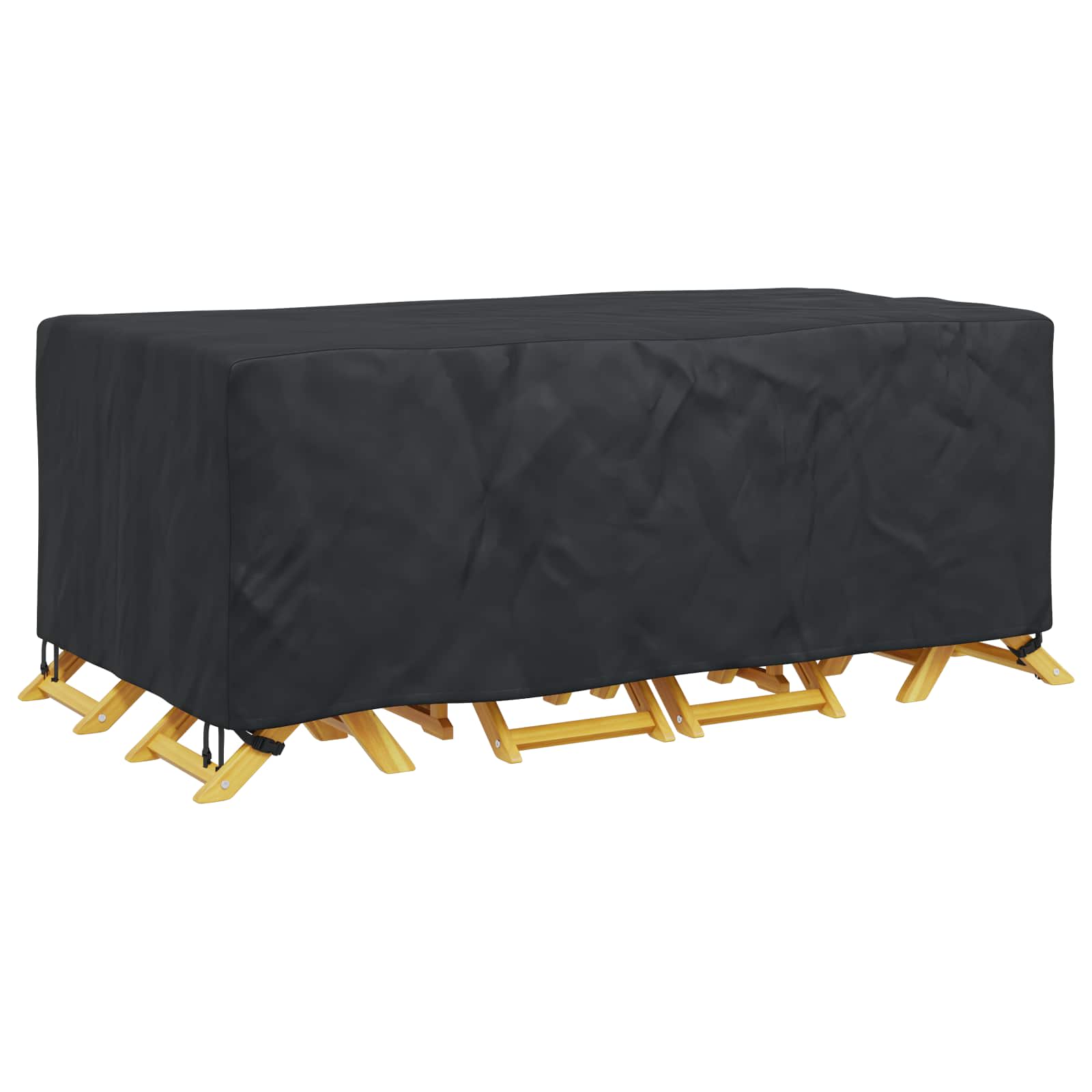 Κάλυμμα επίπλων Μονόχρωμο Μαύρο 200 x 110 x 70 εκ. 420D