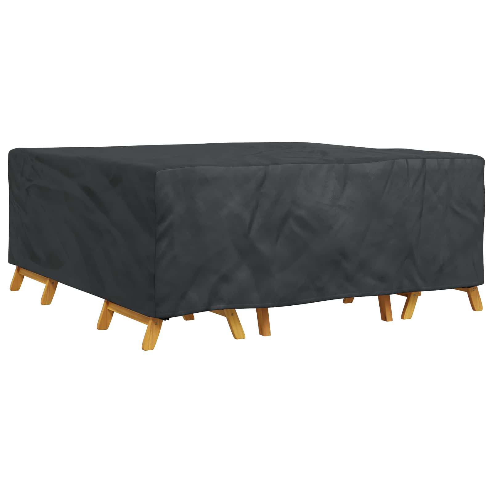 Κάλυμμα επίπλων Μονόχρωμο Μαύρο 200 x 190 x 85 εκ. 420D
