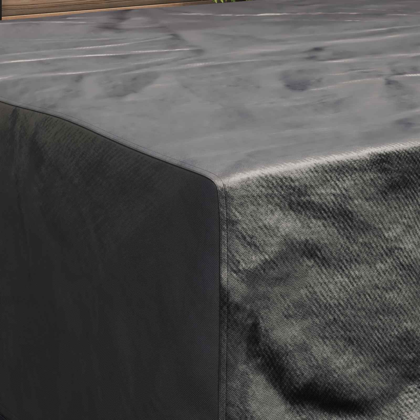 Κάλυμμα επίπλων Μονόχρωμο Μαύρο 210 x 200 x 70 εκ. 210D - Pakobazaar