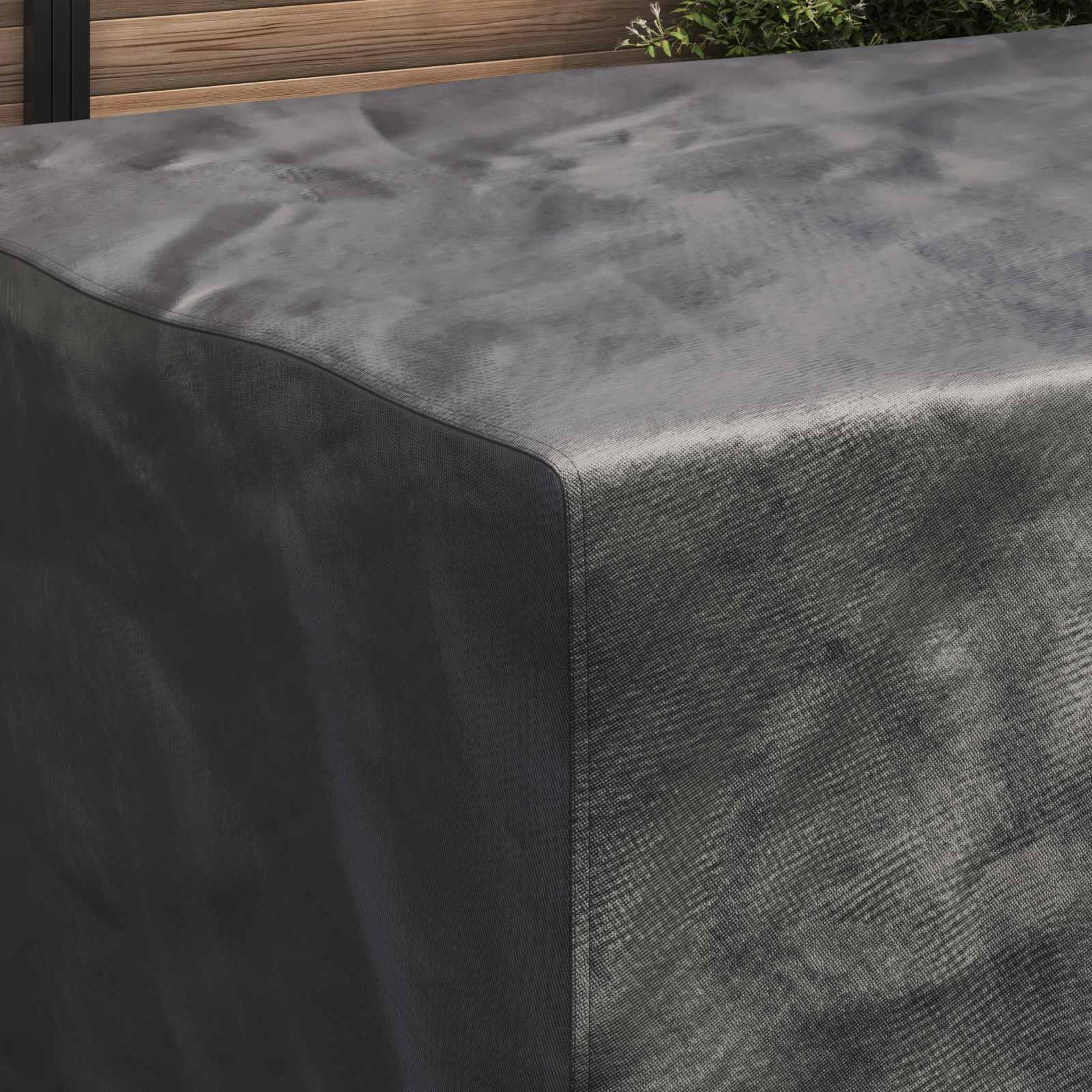 Κάλυμμα επίπλων Μονόχρωμο Μαύρο 210 x 130 x 70 εκ. 210D - Pakobazaar