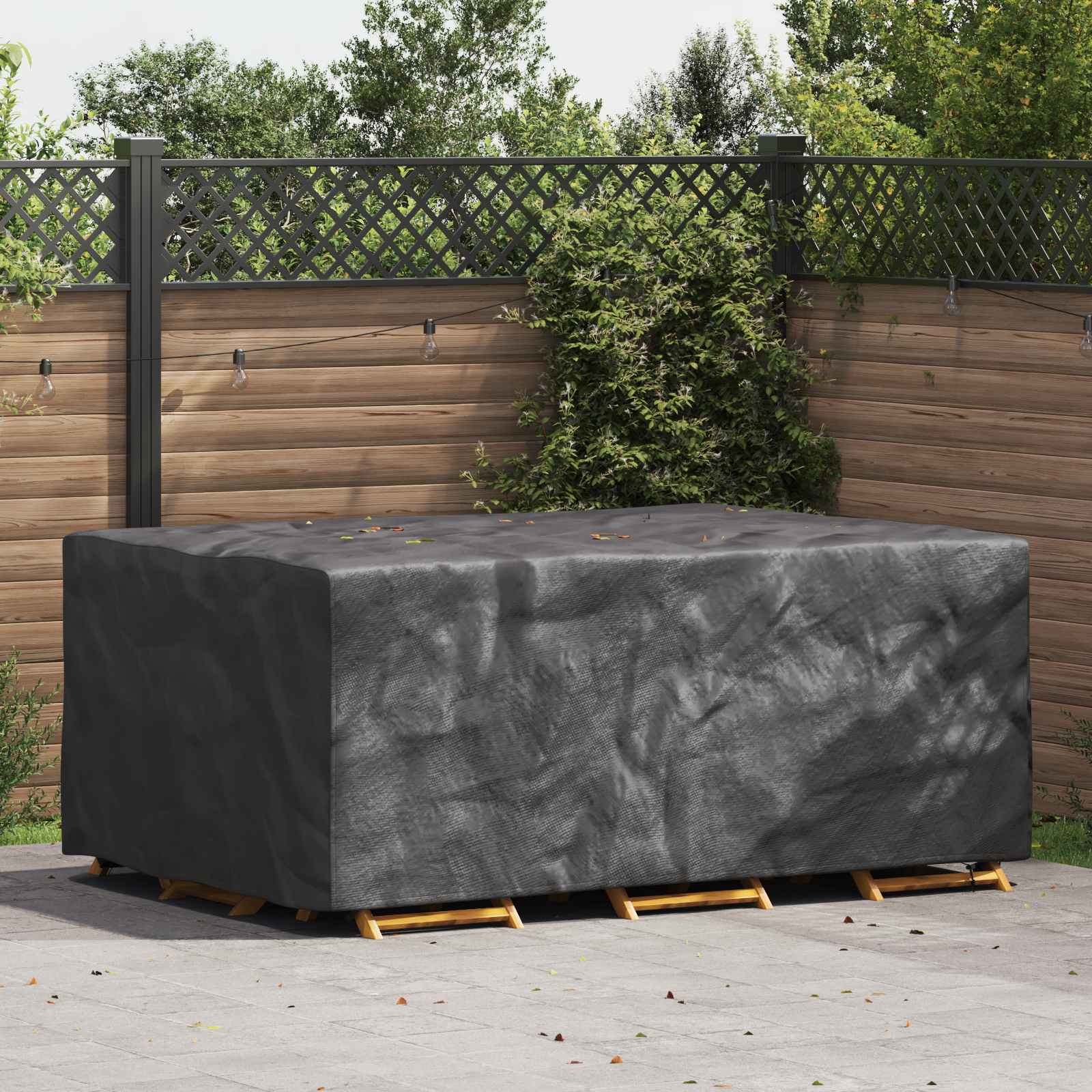 Κάλυμμα επίπλων Μονόχρωμο Μαύρο 210 x 130 x 70 εκ. 420D - Pakobazaar