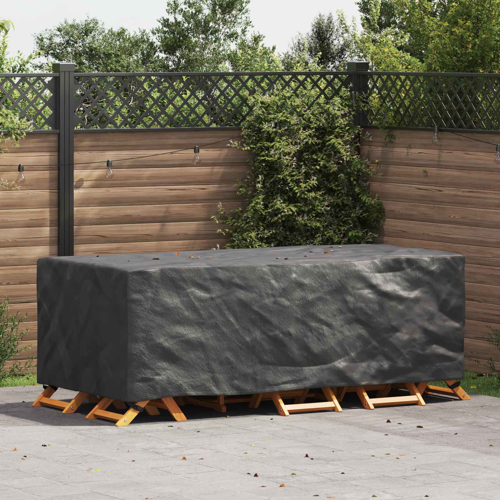 Κάλυμμα επίπλων Μονόχρωμο Μαύρο 220 x 110 x 70 εκ. 420D